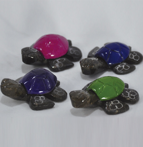 Marble Turtle 1.5" Purple Colored - Turtleman Foundation