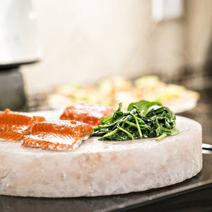 Salt Rox Pink Himalayan Salt Cooking Round Plate