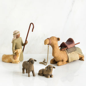 Shepherd and Stable Animals- Willow Tree Figurine