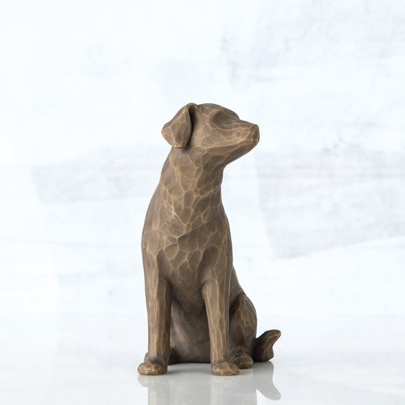 Love my Dog (dark) - Willow Tree Figurine