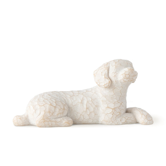 Love my Dog (small, lying) - Willow Tree Figurine