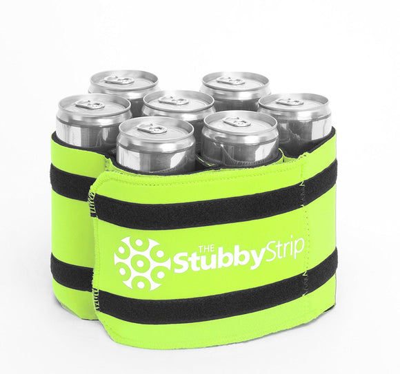 Stubby Strip Original Neoprene Bottle or Can Holder (Green)