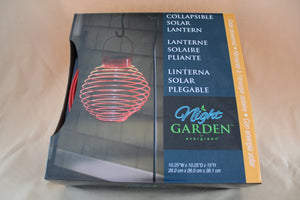 Collapsible Solar Lantern - Round Red