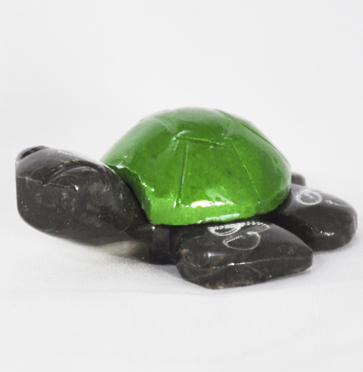Marble Turtle 1.5″ Green Colored - Turtleman Foundation