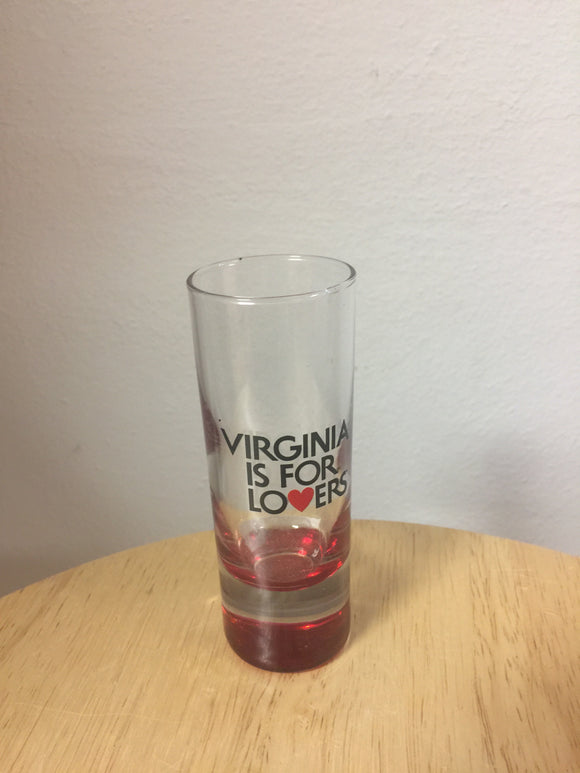 Virginia is for lovers tall shot glass