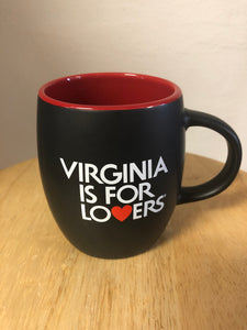 Virginia is for lovers black & red 14oz mug