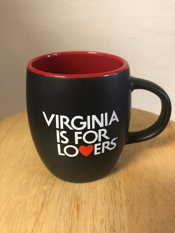 Virginia is for lovers black & red 14oz mug