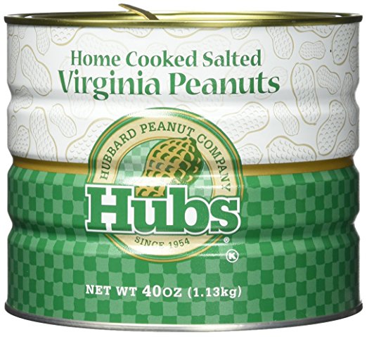 Hubs Salted Virginia Peanuts - 40 oz